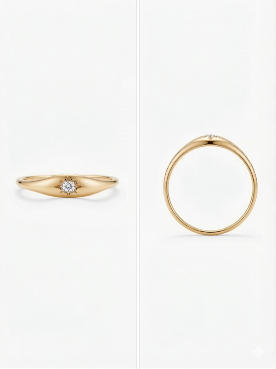 Golden Star Ring