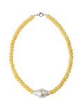 Yellow Gemstones + Pearl