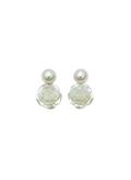 Pearl Rose Earrings