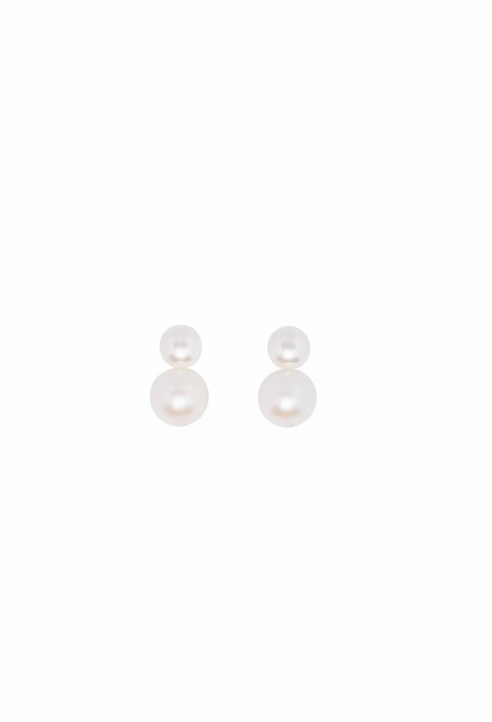 Double Pearl Earrings