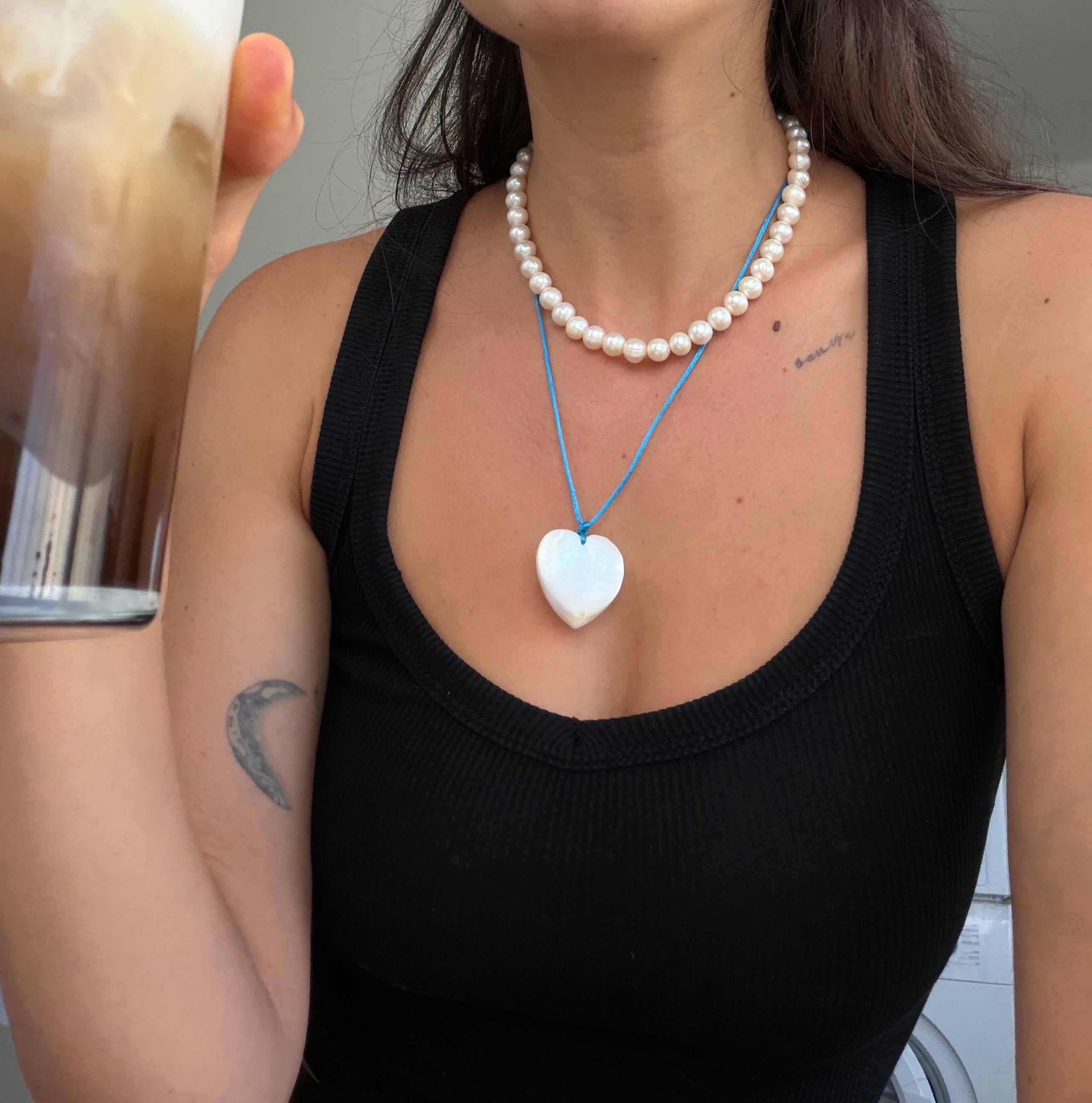 Summer Sweetheart Blue Necklace