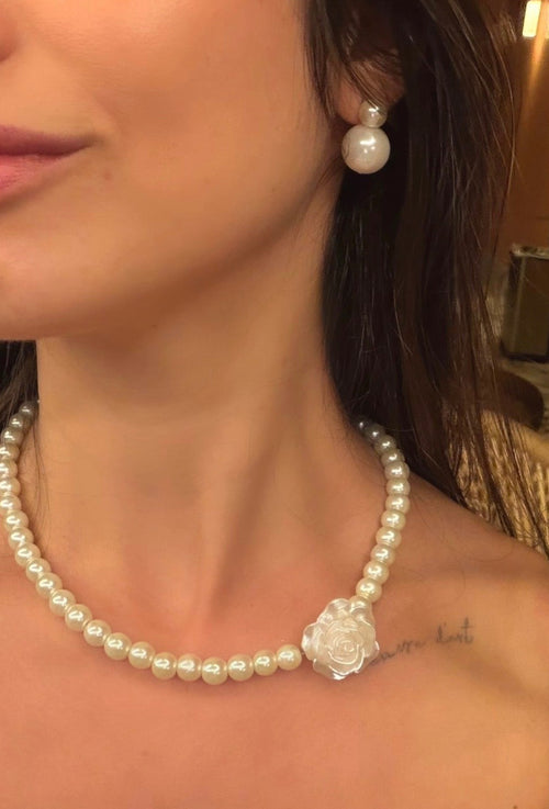 Double Pearl Earrings