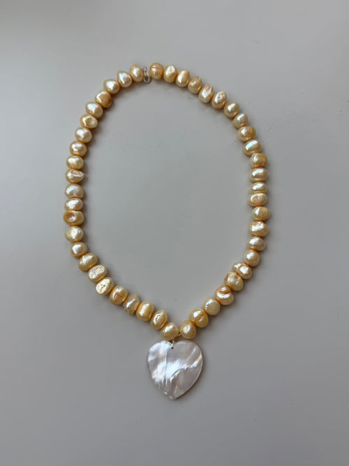 Coffee Pearl Necklace