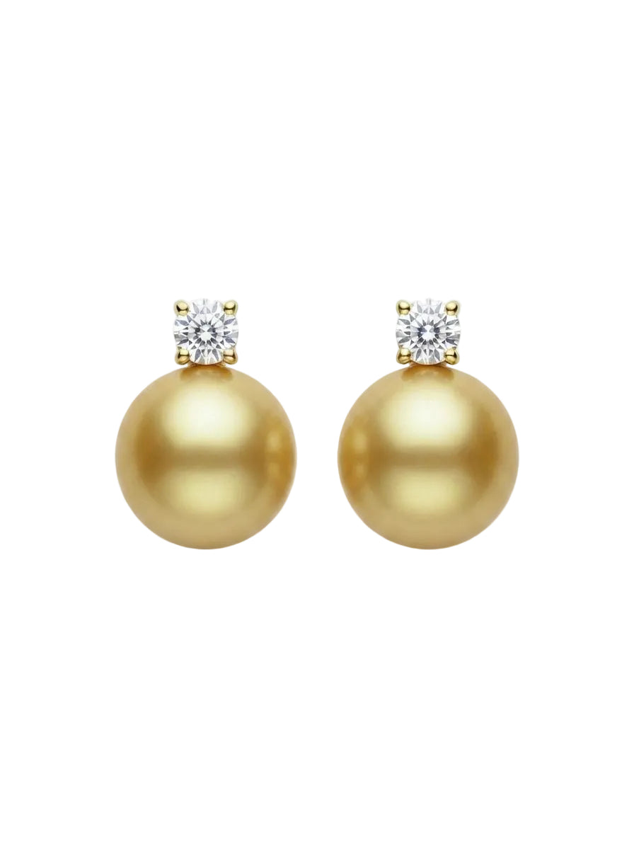 Gold Pearl Earrings