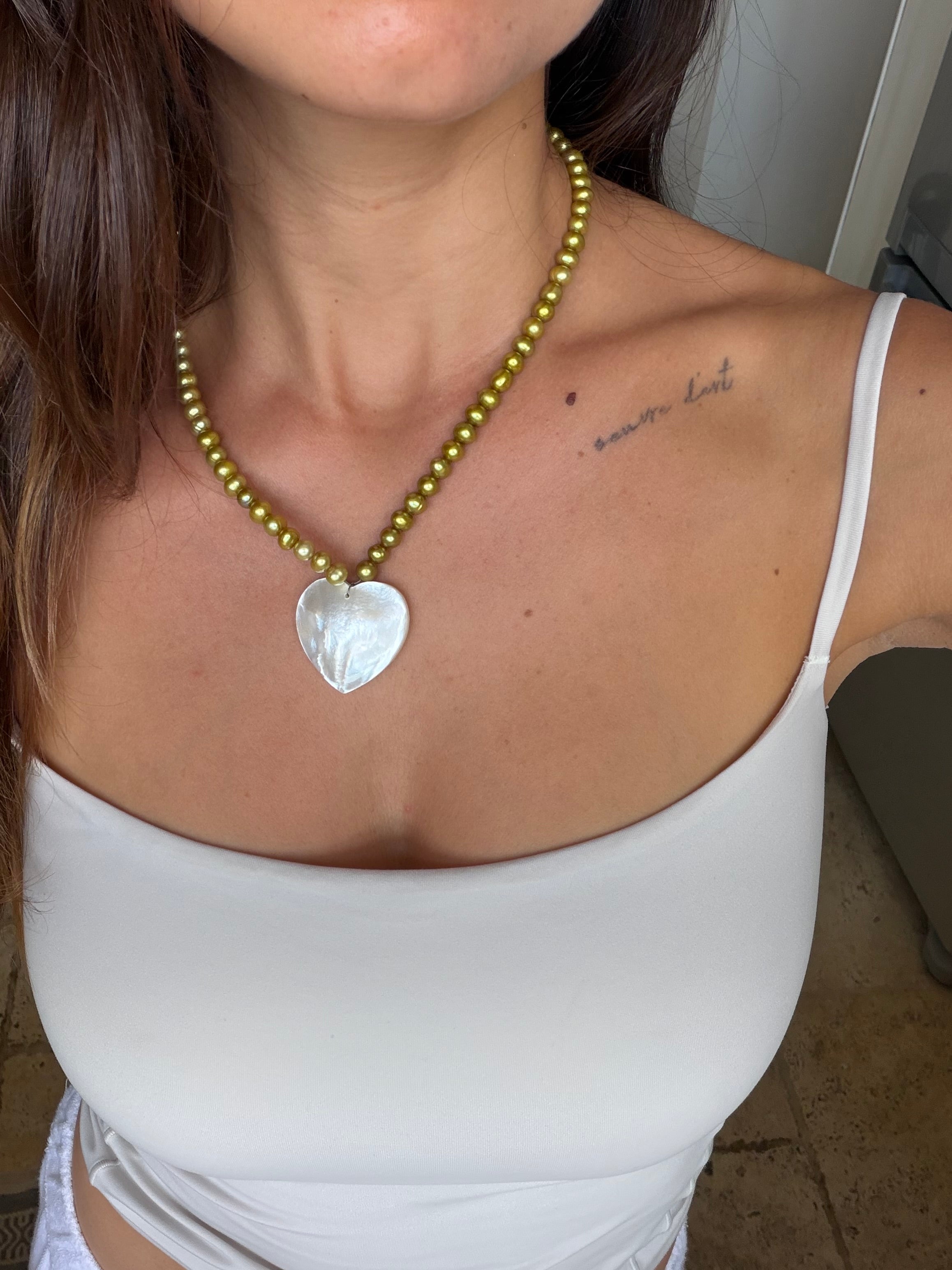Green Heart pearls