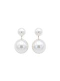 Fresh Water Double Pearl Earrings