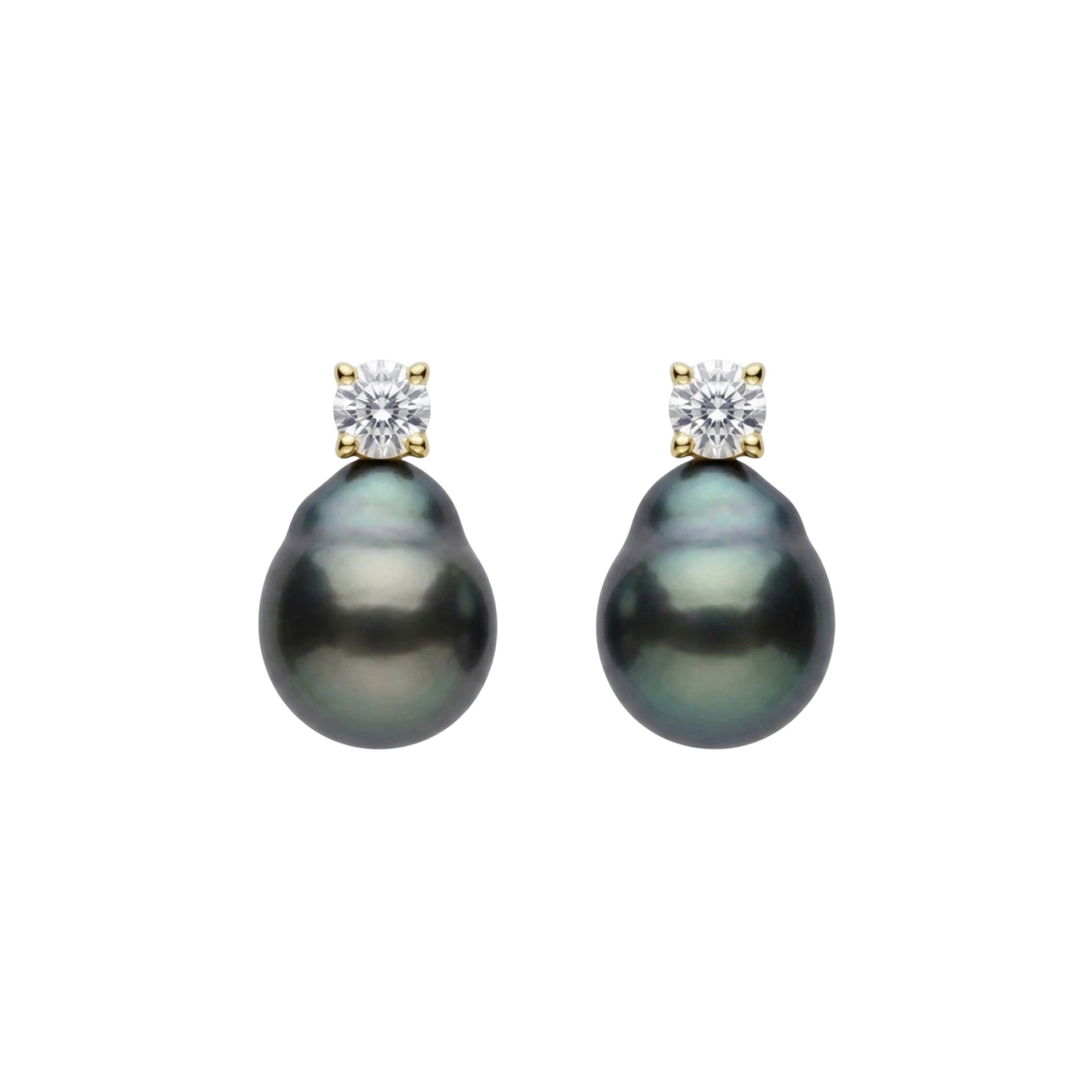 Fresh Water Black Pearls Earrings