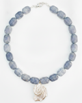 The Big blue shell necklace